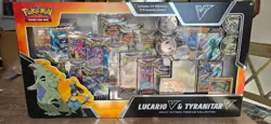 Pokemon TCG Lucario V & Tyranitar V Collector's Box - 14 Packs 820650856716 - Image 1