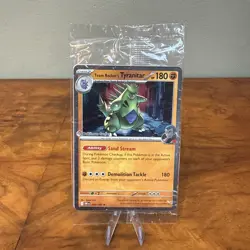 Team Rocket's Tyranitar 096/182, Destined Rivals - Pokemon Center Stamp - SEALED - Image 1
