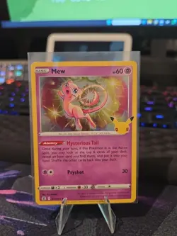 Mew 011/025 Celebrations Holo Rare Pokemon TCG Card NM (1) - Image 1