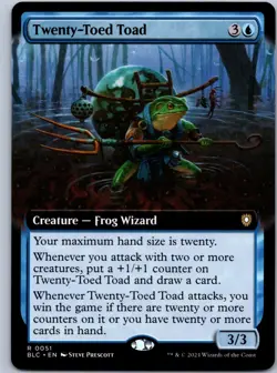 Twenty-Toed Toad (Extended Art) R Commander: Bloomburrow 51 NM - Image 1