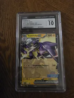 CGC 10 GEM MINT Toxtricity ex Illustration Contest 2024 Black Star Promo Pokemon - Image 1