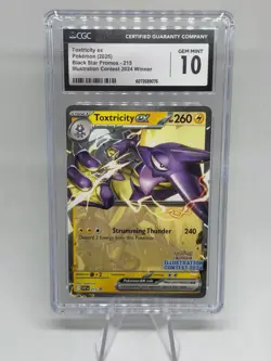 POKEMON CGC GEM MINT 10 TOXTRICITY EX #215 ILLUSTRATION CONTEST WINNER 2024 #1 - Image 4