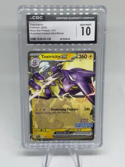 POKEMON CGC GEM MINT 10 TOXTRICITY EX #215 ILLUSTRATION CONTEST WINNER 2024 #2 - Image 4