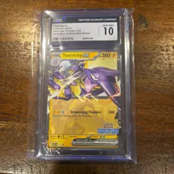 CGC 10 GEM MINT Toxtricity ex Illustration Contest 2024 Black Star Promo Pokemon - Image 1