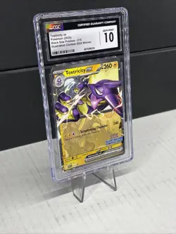 POKEMON CGC GEM MINT 10 TOXTRICITY EX #215 ILLUSTRATION CONTEST WINNER 2024 💎 - Image 3