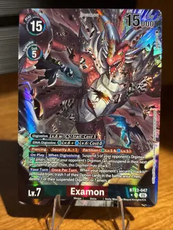 Digimon Card Game Examon BT23-047 SR BT23 Hackers Slumber - Image 1