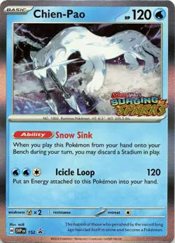 Pokemon Chien-Pao - Holo SV: Scarlet & Violet Promo Cards #152 NM - Image 1