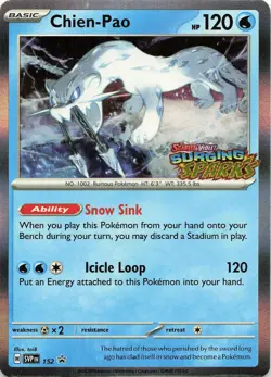 Pokemon Chien-Pao - Holo SV: Scarlet & Violet Promo Cards #152 NM - Image 3