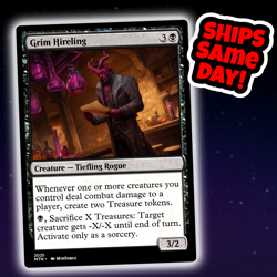 Grim Hireling - Custom Art Magic: The Gathering Playtest Card - Commander EDH - Image 1