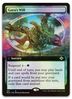 Gaea's Will (Extended Art) #461 (Foil) (NM) Modern Horizons 2 MH2 Magic MTG - Image 1