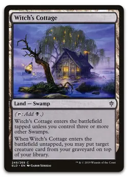 Witch's Cottage #249 (NM) Throne of Eldraine ELD Magic MTG - Image 1