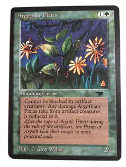 MTG Argothian Pixies Antiquities Regular Common Light Play - Image 1