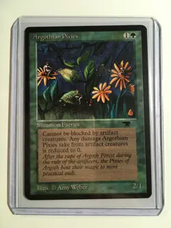 MTG Argothian Pixies Antiquities Regular Common Light Play - Image 3