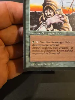 4× MTG (The Dark 1994) Scavenger Folk Never Played - Image 4