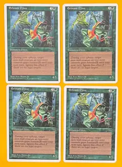 MTG ERHNAM DJINN (x4) Chronicles (OldManMTG 010-639) - Image 1