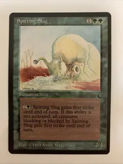 MTG NM Spitting Slug The Dark Free Shipping In The US With Tracking - Image 1