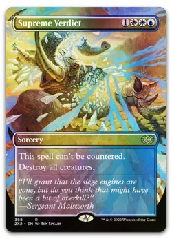 Supreme Verdict (Borderless) #388 (Foil) (NM) Double Masters 2022 2X2 Magic MTG - Image 1