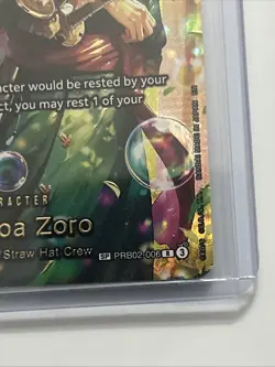 Roronoa Zoro - PRB02-006 (SP) PRB02-006 The Azure Sea's Seven Foil - Image 4