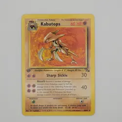Pokemon TCG Kabutops Fossil 24 Regular 1st Edition Rare - Image 3