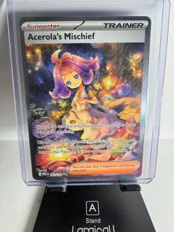Pokemon TCG Acerola's Mischief 183/132 SIR Me01: Mega Evolution Holo - NM - Image 1