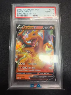 Charizard V PSA 10 019/189 SWSH03 Darkness Ablaze Holo Rare Pokemon TCG - Image 3