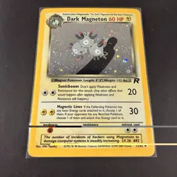 Dark Magneton 11/82 Team Rocket Set Holo Rare Pokemon Card Nintendo TCG WOTC LP - Image 1