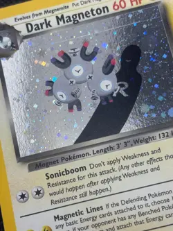 2000 Pokemon TCG Card Dark Magneton 11/82 Holo Rare Unlimited Team Rocket - Image 2