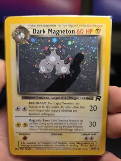 LP Dark Magneton TCG 11/82 Team Rocket Holo Rare Pokemon Card TCG WOTC UK - Image 3