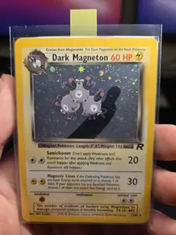 LP Dark Magneton TCG 11/82 Team Rocket Holo Rare Pokemon Card TCG WOTC UK - Image 4