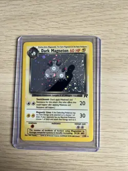 Pokemon Dark Magneton TCG 11/82 Team Rocket Holo Rare Card - Image 1