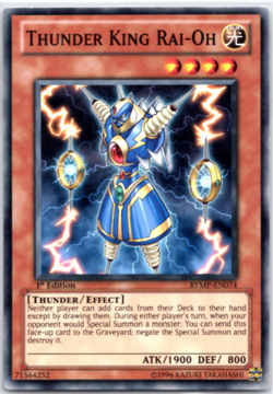 Thunder King Rai-Oh - RYMP-EN074 - Common - 1st Edition Yugioh - Image 1