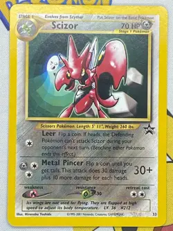 Scizor #33 Black Star Promo Pokemon Card WOTC !! - Image 1
