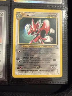 Pokemon SCIZOR Card BLACK STAR PROMO Set #33 Wizards of the Coast League WOTC - Image 1