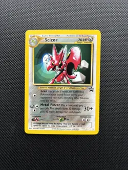 Pokemon Card Black Star Promo Scizor 33 WOTC - Image 1
