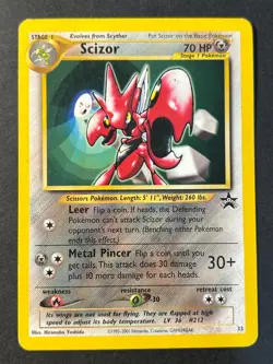 Scizor 33 WOTC Promo Black Star - Pokemon Card MP - Image 1