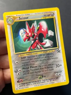 Scizor 33 WOTC Promo Black Star - Pokemon Card MP - Image 4