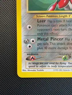 Pokemon Card Scizor Black Star Promo 33 WOTC - Image 5