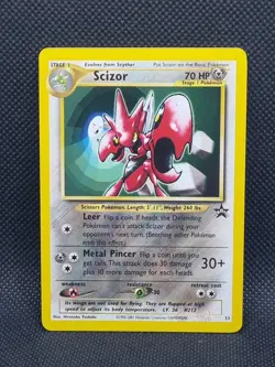 Pokemon Card Scizor #33 NM- Mint Black Star Promo WOTC - Free Postage! - Image 2