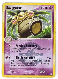 HP/Dmg Exeggutor 5/112 FireRed & LeafGreen Holo Rare Pokemon TCG Vintage - Image 1
