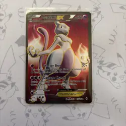 Mewtwo EX 158/162 Breakthrough Holo Ultra Rare NM Pokemon Card 2015 - Image 1
