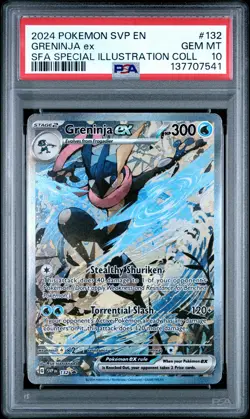 2024 POKEMON SVP EN-SV BLACK STAR PROMO #132 GRENINJA EX PSA 10 - Image 1