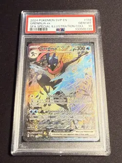 2024 POKEMON SVP EN-SV BLACK STAR PROMO #132 GRENINJA EX PSA 10 - Image 1
