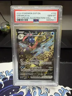 2024 Pokemon SVP EN-SV Black Star Promo #132 Greninja EX PSA 10 - Image 1