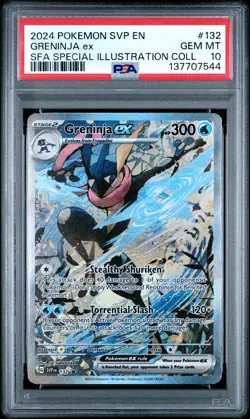 2024 POKEMON SVP EN-SV BLACK STAR PROMO #132 GRENINJA EX PSA 10 - Image 1
