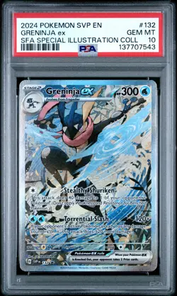 2024 POKEMON SVP EN-SV BLACK STAR PROMO #132 GRENINJA EX PSA 10 - Image 1