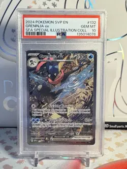 2024 POKEMON SVP EN-SV BLACK STAR PROMO #132 GRENINJA EX PSA 10 - Image 1