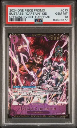 2024 One Piece Promo Official Event Top Prize #013 Eustass Captain Kid PSA 10 - Image 1