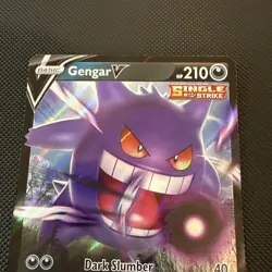 Pokemon TCG Card Gengar V 156/264 Sword & Shield Fusion Strike - NM - Image 3