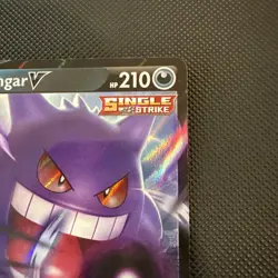 Pokemon TCG Card Gengar V 156/264 Sword & Shield Fusion Strike - NM - Image 4