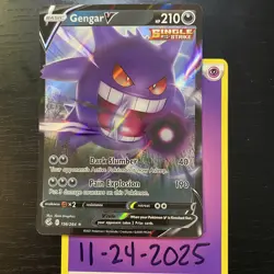 GENGAR V 156/264 - Pokemon Sword & Shield Fusion Strike TCG Near Mint - Image 1